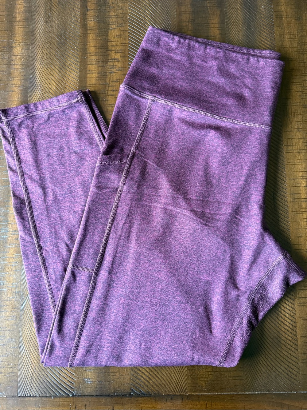 Aerie Chill. Play. Move. Maroon/burgundy Heathered Leggings Full Length